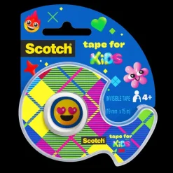Scotch - Dévidoir adhésif Kids Invisible - 19 mm x 15 m - blister