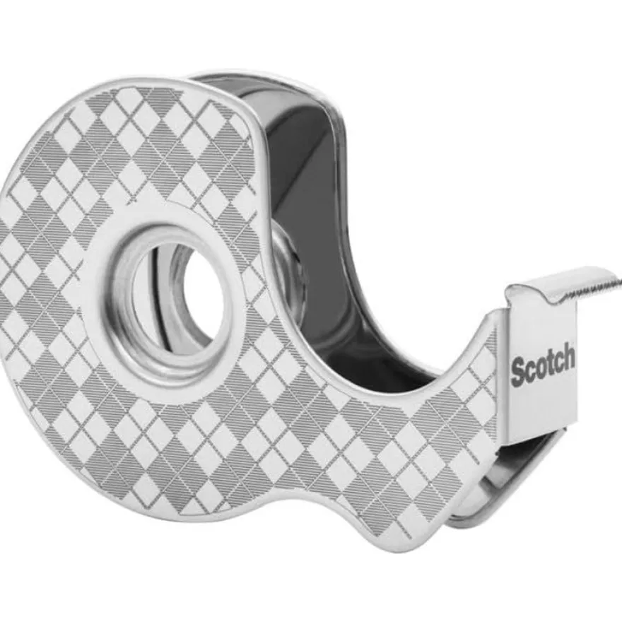 Scotch – Dévidoir inox – 2 rouleaux d’adhésifs Magic 19 mm x 13,9 m
