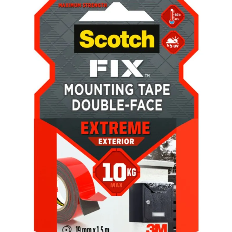 Scotch - Ruban de fixation extra fort - 19 mm x 1,5 m