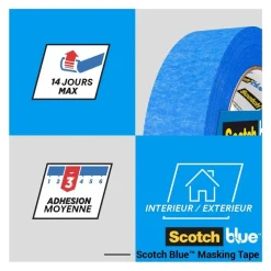 Scotch blue - Ruban de masquage Multi Surfaces - 36 mm x 41 m - 1 Rouleau/Emballage