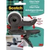 Scotch Clip & Twist - Dévidoir gris avec ruban adhésif Scotch Magic 19 mm x 8,89 m