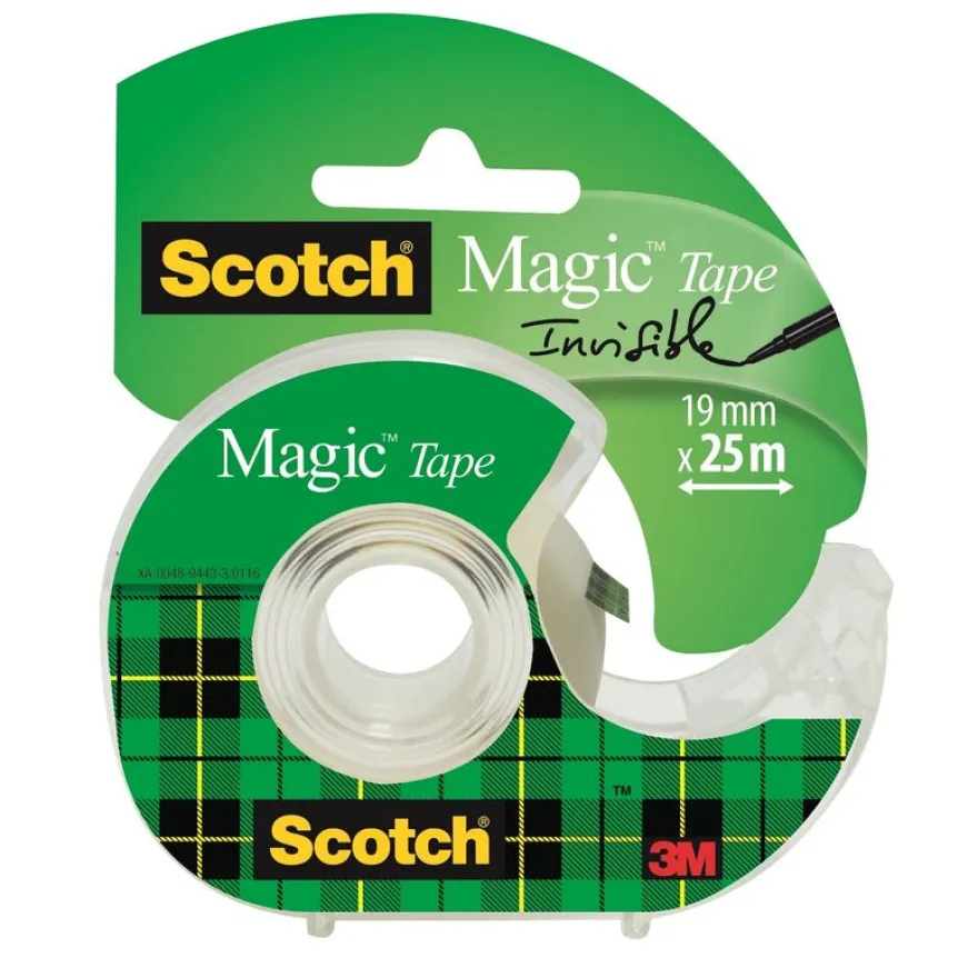 Scotch Magic - Ruban adhésif - 19 mm x 25 m - invisible