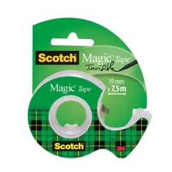 Scotch Magic - Ruban adhésif - 19 mm x 7,5 m - avec dévidoir