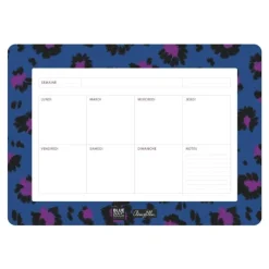 Semainier BLUE ART "Sauvage bleu" - CLEMZILLU - TROPIQUE FANTASTIQUE 19,25*27cm