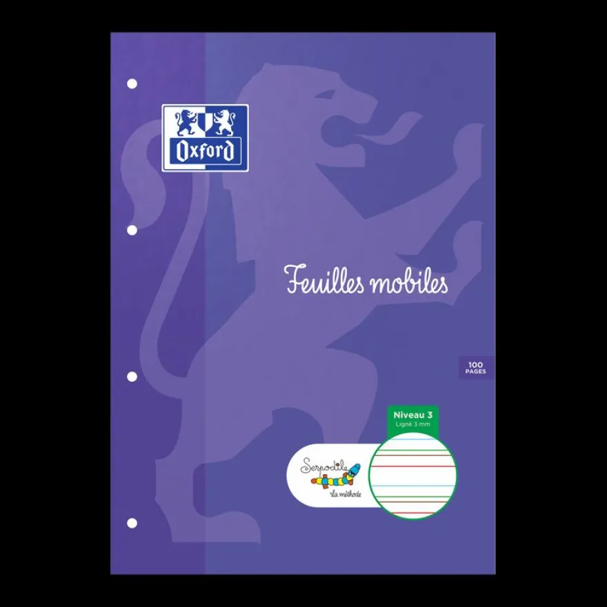 Serpodile - 50 feuilles mobiles - 100 pages - A4