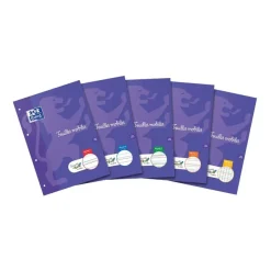 Serpodile - 50 feuilles mobiles Dys perforées - 100 pages - A4 - ligné 7 mm