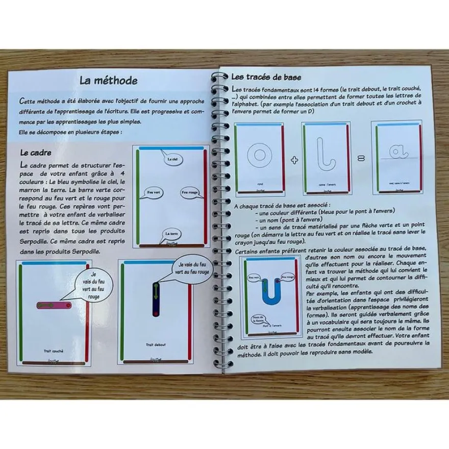 Serpodile - Cahier Je m'entraine à écrire en écriture cursive - A5