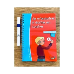 Serpodile - Cahier Je m'entraine à écrire en écriture cursive - A5