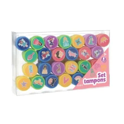 Set 26 tampons pré-encrés - Princesses