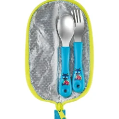 Set de 2 couverts MINIZ pour enfants – Design raton laveur – Pratiques et ludiques