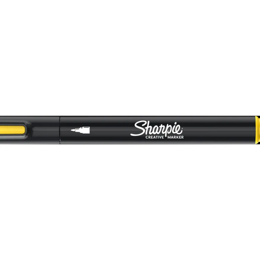 Sharpie Creative - Marqueur - non permanent - jaune - encre acrylique à base d'eau - 2.5 mm