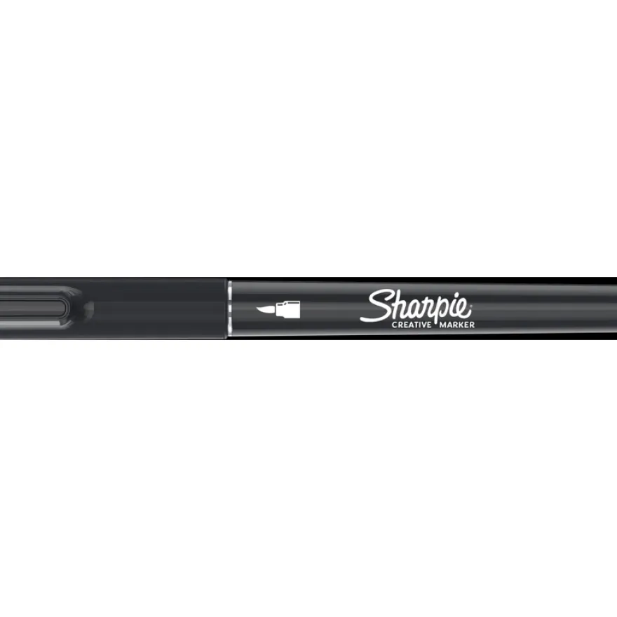Sharpie Creative - Marqueur - non permanent - noir - encre acrylique à base d'eau - 1.2 mm