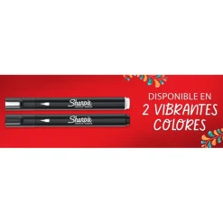 Sharpie Creative Marker - Stylos de peinture acrylique 2 unités - Noir et blanc