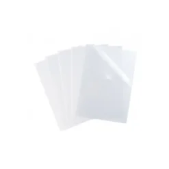 SHINE - 10 Pochettes coin - A4 - pour 25 feuilles - 12/100 - transparent