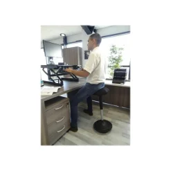 Siege technique MOOVE - tabouret assis-debout ergonomique - hauteur réglable jusqu'à 89 cm - noir