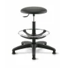Siege technique TECNIK TC10 - tabouret assis-debout - hauteur réglable jusqu'à 80 cm - repose-pieds réglable - noir