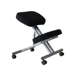 Siège technique ERGOMETAL - tabouret assis-genoux - hauteur réglable par vis jusqu'à 72 cm - noir
