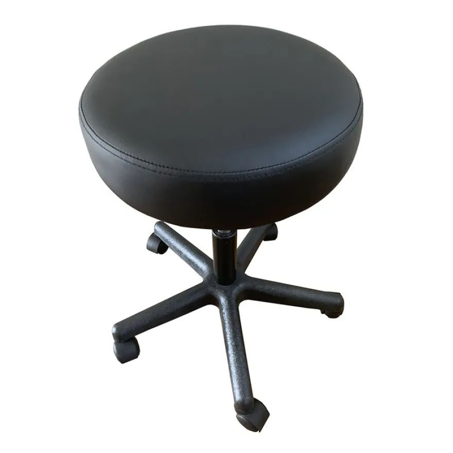 Siège technique GUALI - tabouret assis-debout - hauteur réglable jusqu'à 57 cm - noir