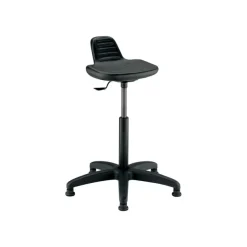 Siège technique SPRING - tabouret assis-debout - hauteur réglable jusqu'à 68 cm - noir