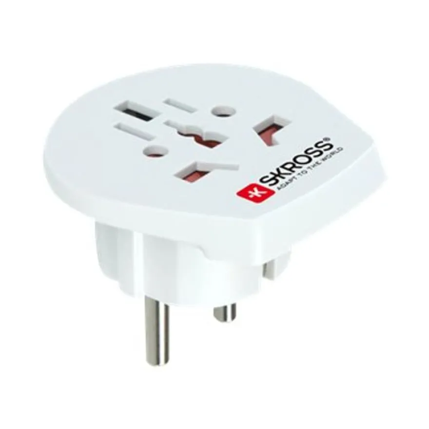 SKROSS - Adaptateur de voyage Monde vers Europe