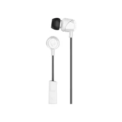 Skullcandy Jib - Écouteurs filaire avec micro - intra-auriculaire - isolation acoustique - blanc/noir