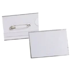 SOLVEIG badge nominatif - pour 40 x 60 mm - transparent (pack de 50)