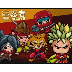 Sous-main carton rigide Ninja's - 40,5 x 55 cm - Bouchut