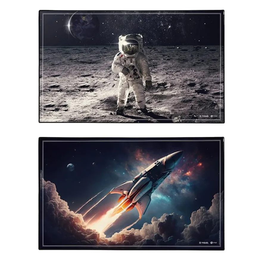 Sous-main Espace - 59,5 x 36,2 cm - Assortis - Viquel