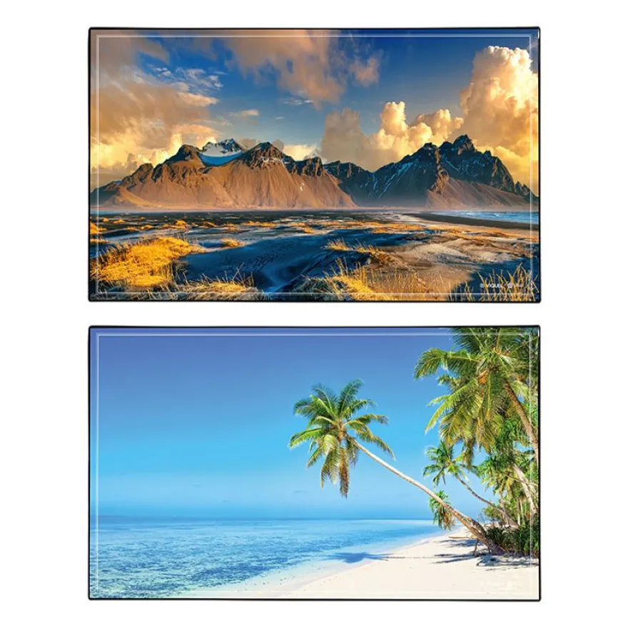 Sous-main Paysages - 59,5 x 36,2 cm - Assortis - Viquel