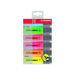STABILO BOSS ORIGINAL - Pack de 6 surligneurs - couleurs assorties - encre à l'eau - 2-5 mm