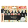 STABILO BOSS ORIGINAL NatureCOLORS - 8 Surligneurs - gris chaud, terre d'ombre, beige, vert boueux, vert terre, noir