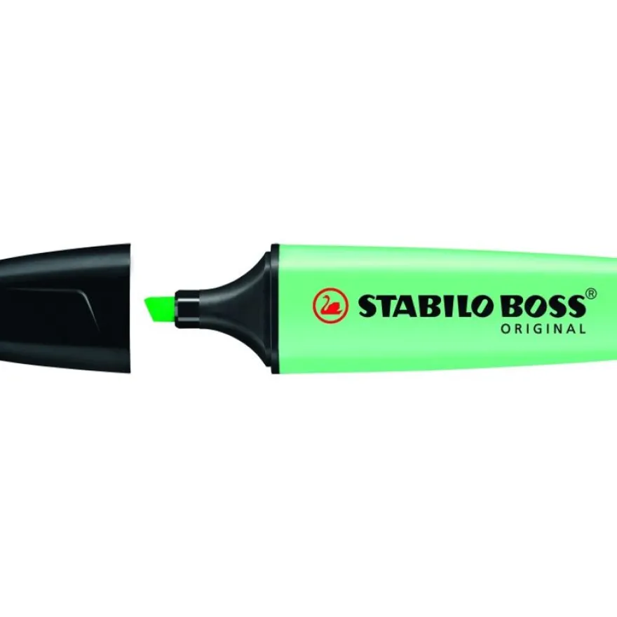 STABILO BOSS ORIGINAL Pastel - Pack de 4 surligneurs - couleurs assorties