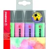STABILO BOSS ORIGINAL Pastel - Pack de 4 surligneurs - couleurs assorties