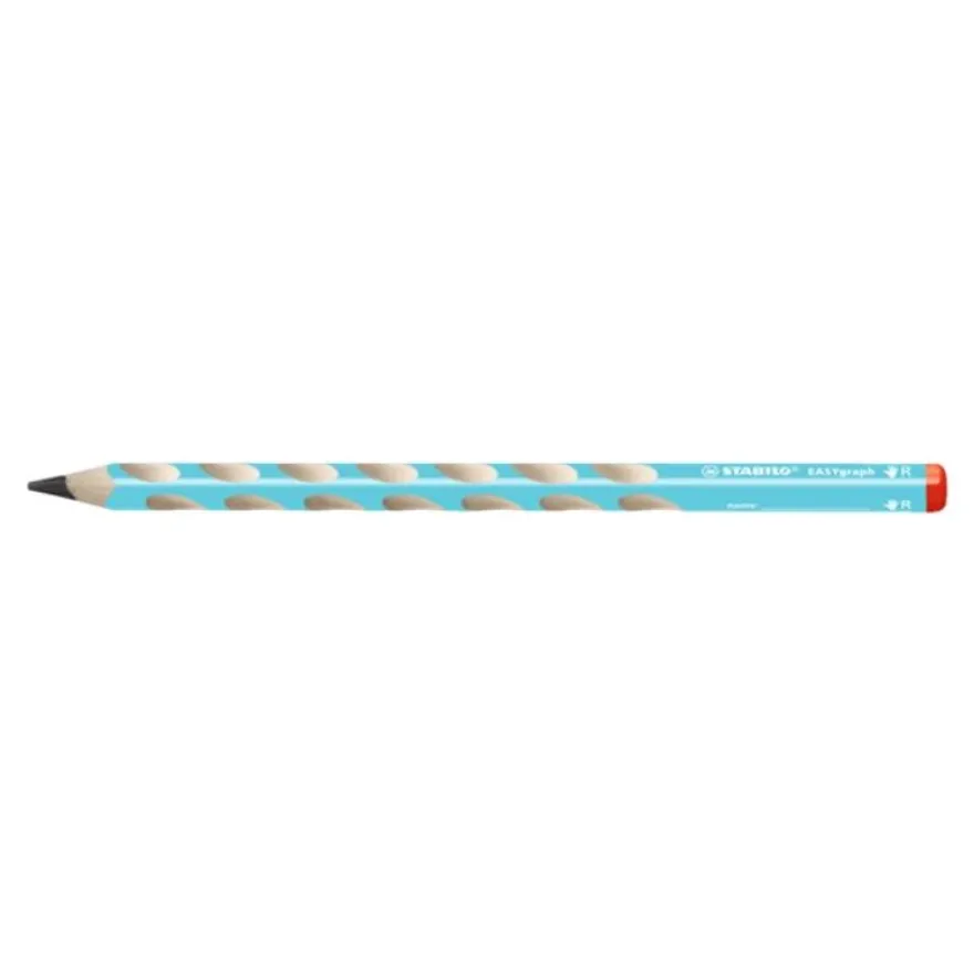 STABILO Easy Graph - Crayon à papier HB - pour gaucher - bleu clair