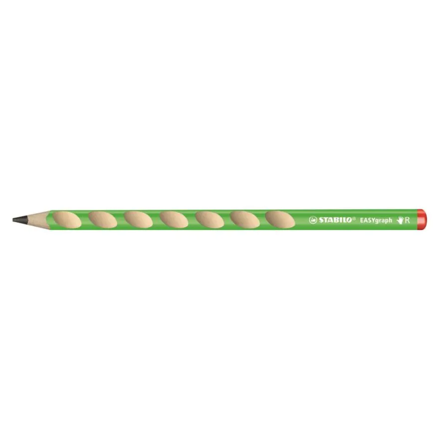 STABILO Easy Graph - Crayon à papier HB - pour droitier - vert