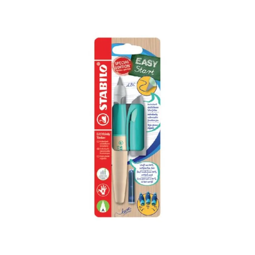 STABILO EASYbirdy Timber - Stylo plume - non permanent - bleu roi