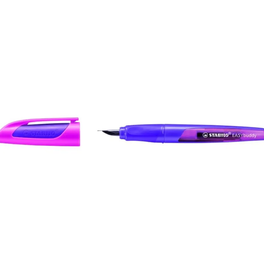 STABILO EASYbuddy - Stylo plume ergonomique - pour gaucher - rose/violet