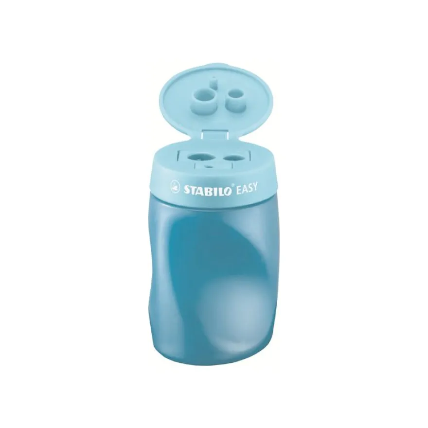 STABILO Easysharpener - Taille crayon - 3 trous - pour gaucher - bleu