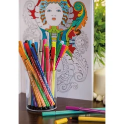 Stabilo Pen 68 - 15 Feutres - couleurs assorties dont 6 fluos