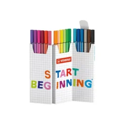 STABILO Pen 68 - Etui zig zag de 18 feutres - pointe moyenne