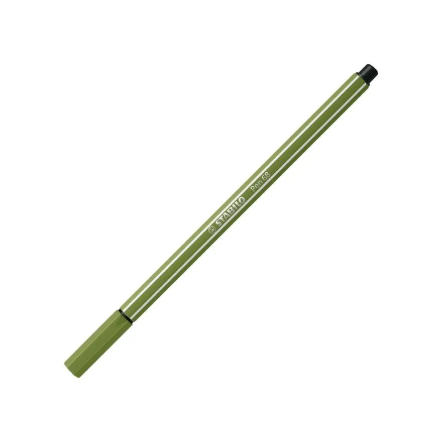 STABILO Pen 68 - Feutre pointe moyenne - vert mousse