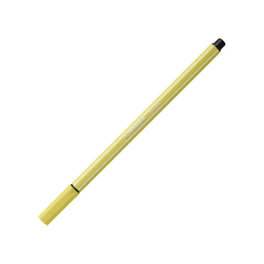STABILO Pen 68 - Feutre pointe moyenne - jaune moutarde