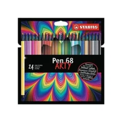 STABILO Pen 68 ARTY - 24 Feutres - couleurs assorties