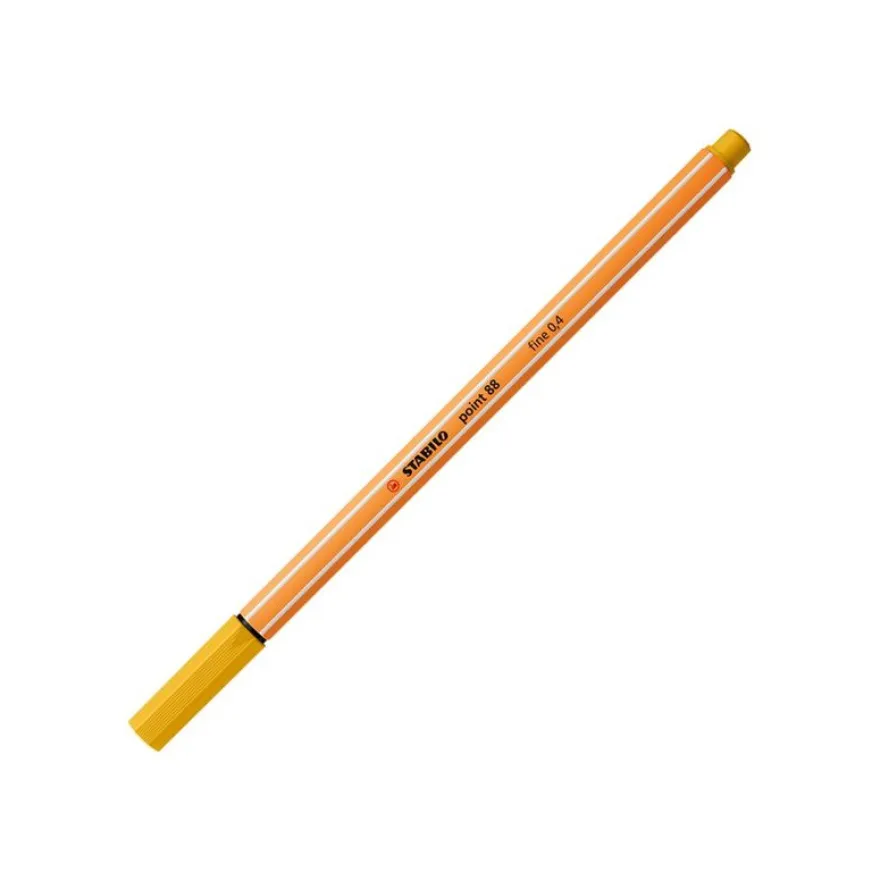 STABILO point 88 - Feutre fin - 0.4 mm - jaune curry