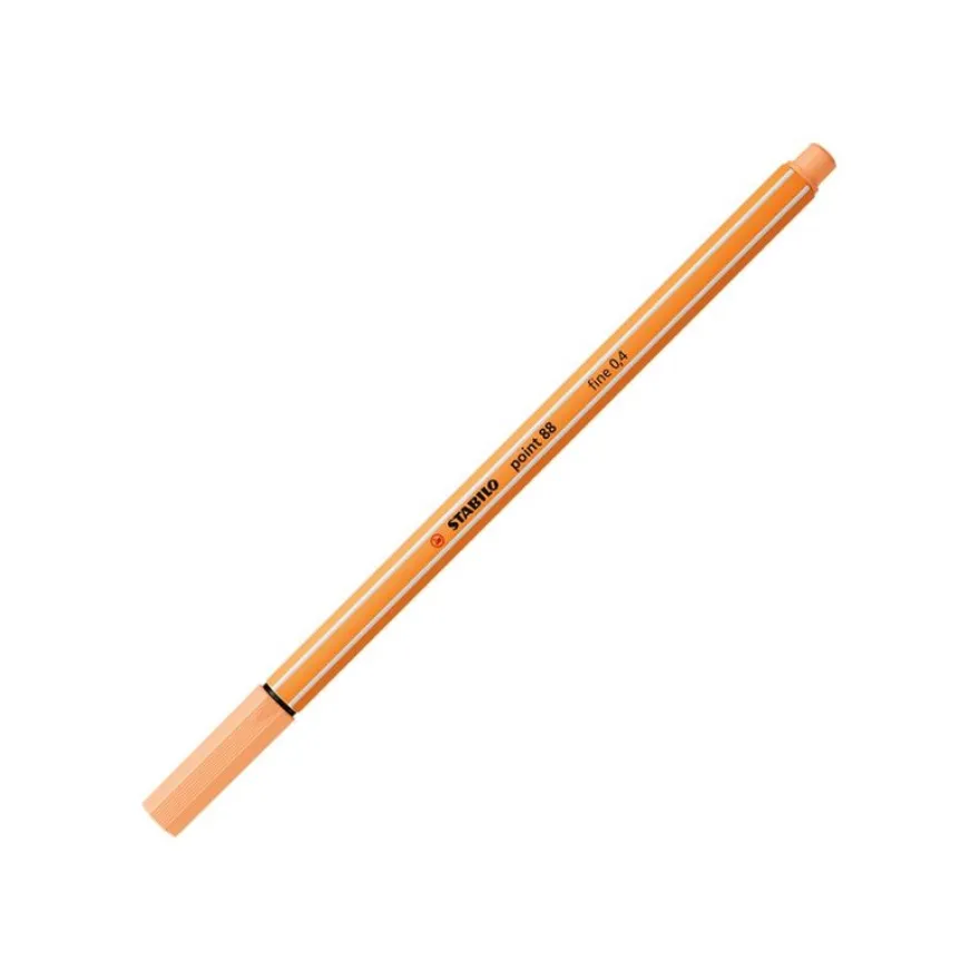 STABILO point 88 - Feutre fin - 0.4 mm - orange clair