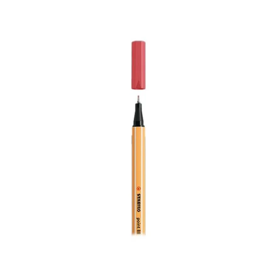 STABILO point 88 - Feutre fin - 0.4 mm - rouge terracota