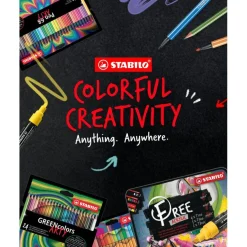 STABILO pointMax ARTY - 24 Feutres de coloriage - pointe moyenne - couleurs assorties