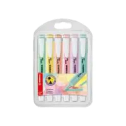 STABILO Swing cool Pastel - Pack de 6 surligneurs - couleurs assorties