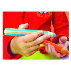 Stabilo woody 3 in 1 - 10 Crayons de couleur - 10 mm - couleurs assorties