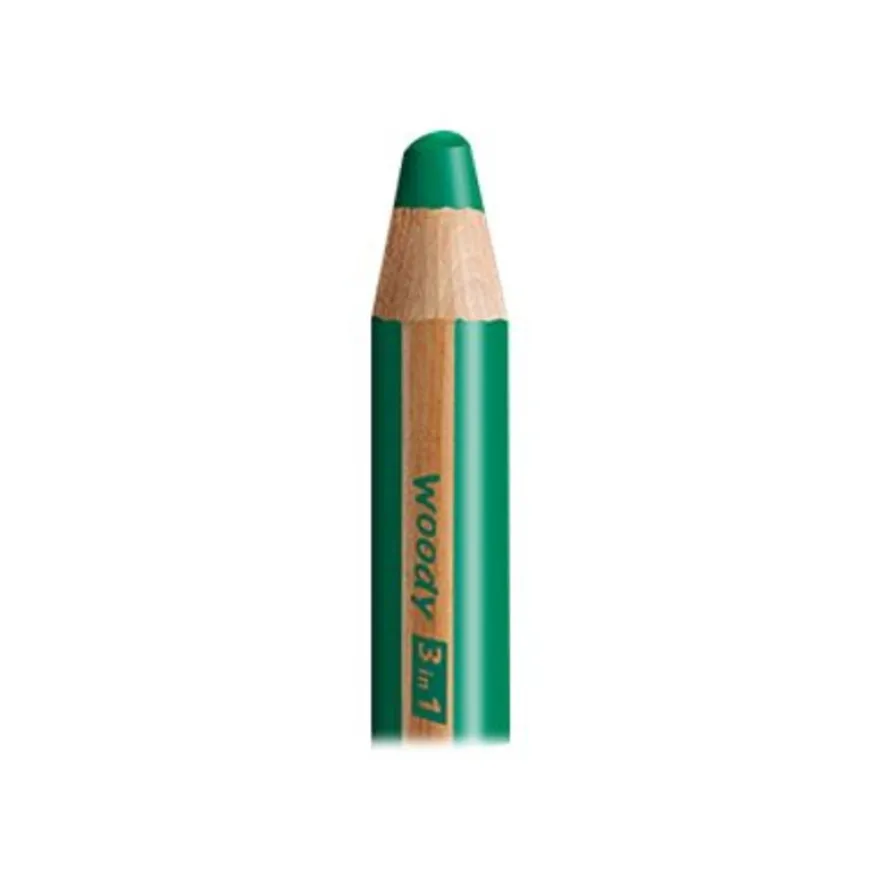Stabilo woody 3 in 1 - 6 Crayons de couleur - 10 mm - couleurs assorties